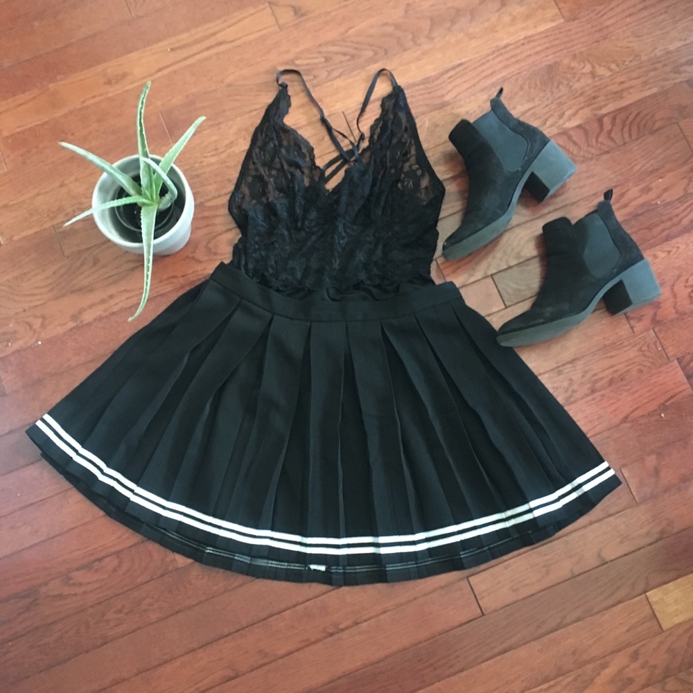 Goth Cheerleader Vibes Skirt